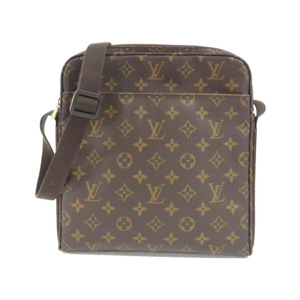 LOUIS VUITTON Authentic Brown Monogram Trotter Shoulder Bag
